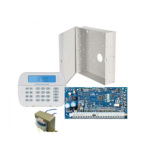 Kit de teclado, transformador, gabinete y panel de control de Alarma Series Pro 8 a 248 Zonas
