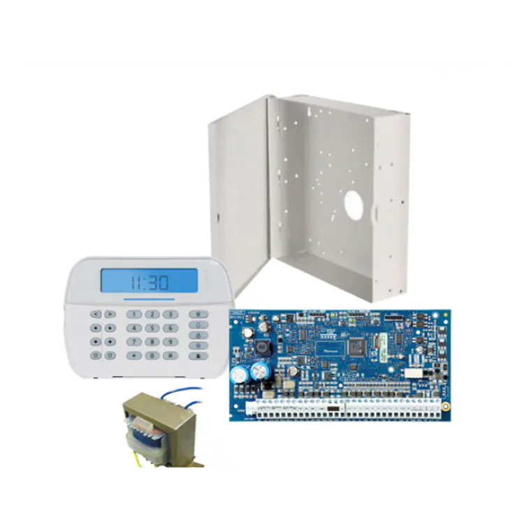 Kit de teclado, transformador, gabinete y panel de control de Alarma Series Pro 8 a 248 Zonas 1