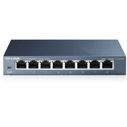 Switch para sobremesa con 8 puertos a 10/100/1000 Mbps