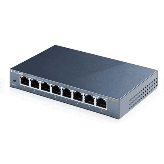 Switch para sobremesa con 8 puertos a 10/100/1000 Mbps