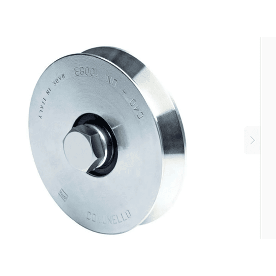  Rueda para canal V de 70mm de 1 rodamiento soporta 190 Kg