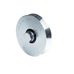 Rueda para canal V de 80mm de 1 rodamiento soporta 200 Kg