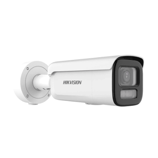 Cámara de red tipo bala varifocal motorizada ColorVu de 6 MP con luz híbrida inteligente - Hikvision 