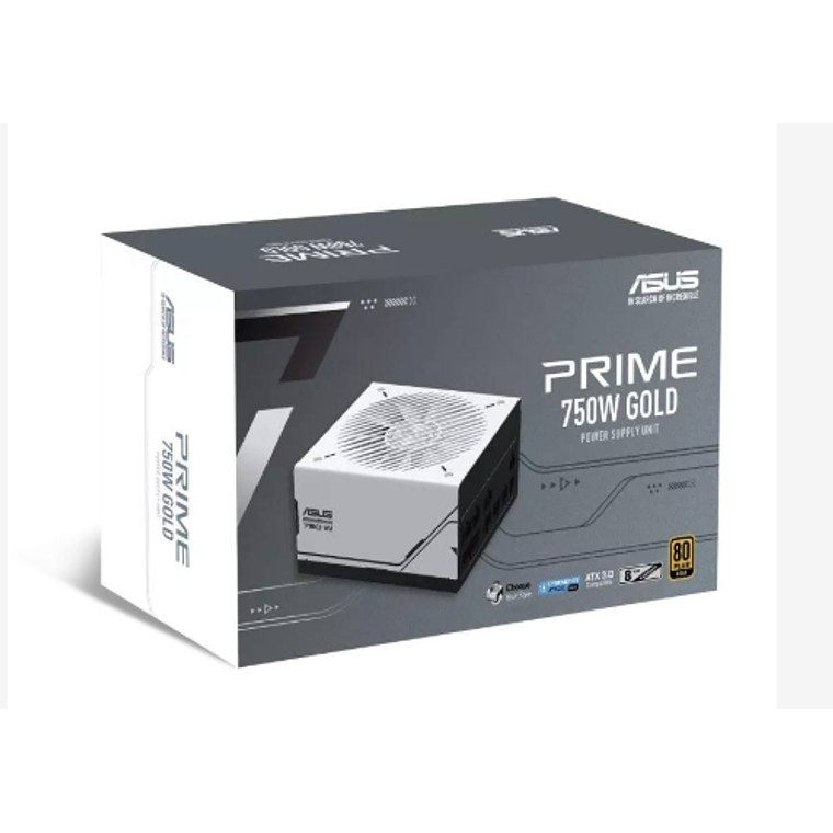 Fuente de Poder ASUS Prime 750W Gold, PFC Activo, Certificada 80 PLUS Gold 6