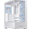 Gabinete Gamer ASUS A31 Plus, Mid Tower, Vidrio Templado, Incluye 4 Ventiladores ARGB, Blanco
