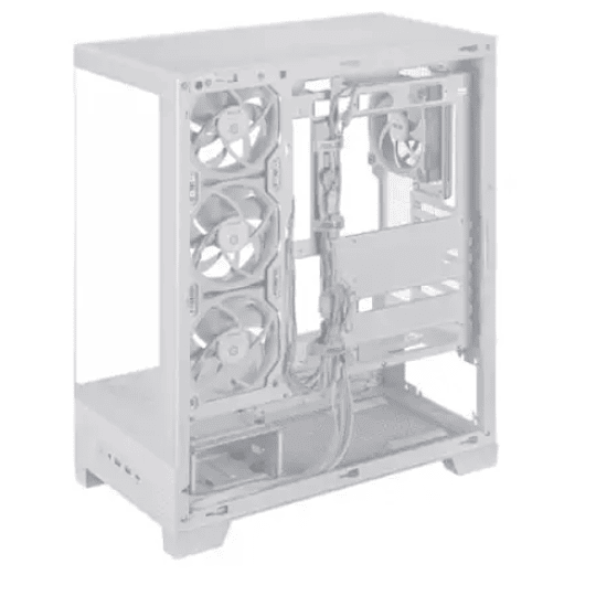 Gabinete Gamer ASUS A31 Plus, Mid Tower, Vidrio Templado, Incluye 4 Ventiladores ARGB, Blanco