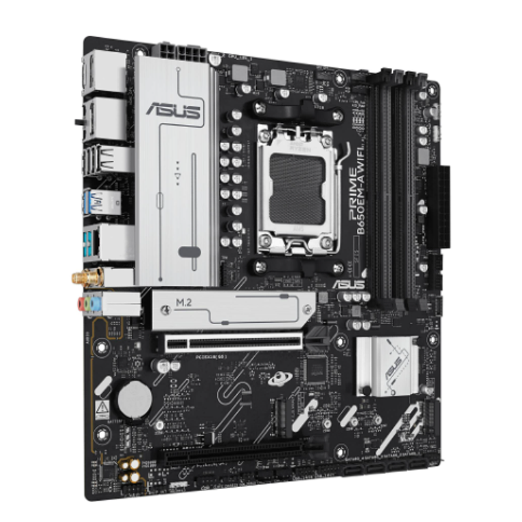 Placa Madre Asus Prime B650EM-A WIFI Socket AMD AM5 4xDDR5, 3xM.2, 4x SATA, PCIe 5.0, Micro-ATX 5