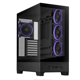 Gabinete Gamer ASUS A31 Plus, Mid Tower, Vidrio Templado, Incluye 4 Ventiladores ARGB, Negro