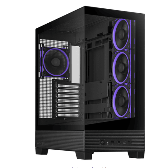 Gabinete Gamer ASUS A31 Plus, Mid Tower, Vidrio Templado, Incluye 4 Ventiladores ARGB, Negro