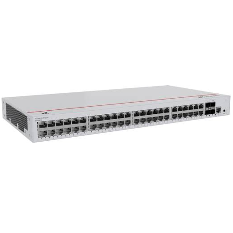 Switch Huawei eKit 48 puertos PoE+ 10/100/1000Base-T 4 Puertos 10 GE SFP+ capacidad de conmutación de 176 Gbit/s  3