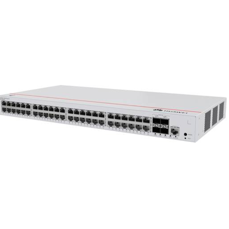 Switch Huawei eKit 48 puertos PoE+ 10/100/1000Base-T 4 Puertos 10 GE SFP+ capacidad de conmutación de 176 Gbit/s  4