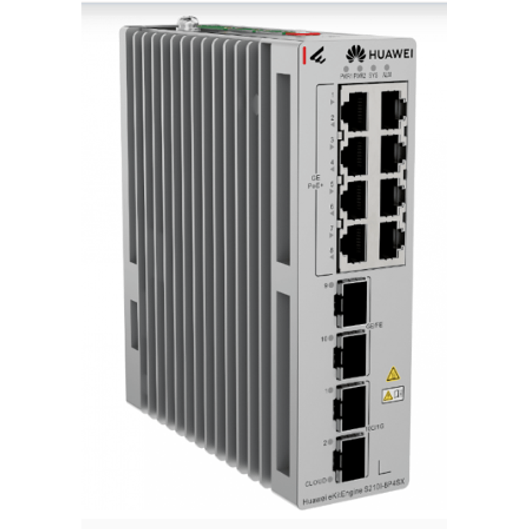 Switch Huawei eKit industrial 8 puertos PoE+ 10/100/1000Base-T 2 Puertos GE SFP 2 puertos 10GE SFP+ 220W de potencia  2
