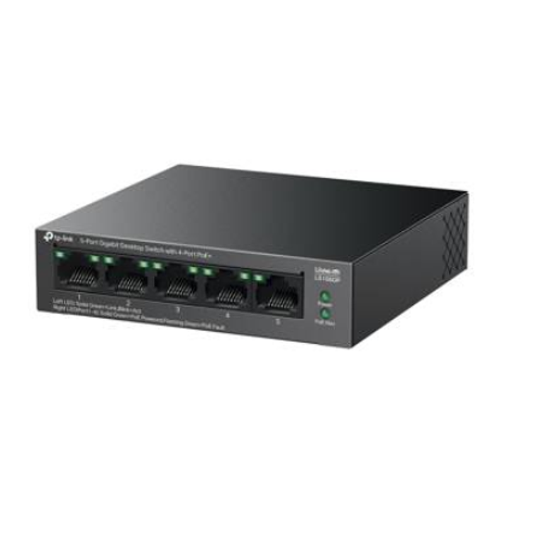 Switch Gigabit de sobremesa de 5 puertos con 4 puertos PoE+, TP-Link 3