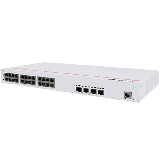 Switch 24 Puertos Huawei S220-24P4X (24*10/100/1000BASE-T ports(400W PoE+), 4*10GE SFP+ ports)