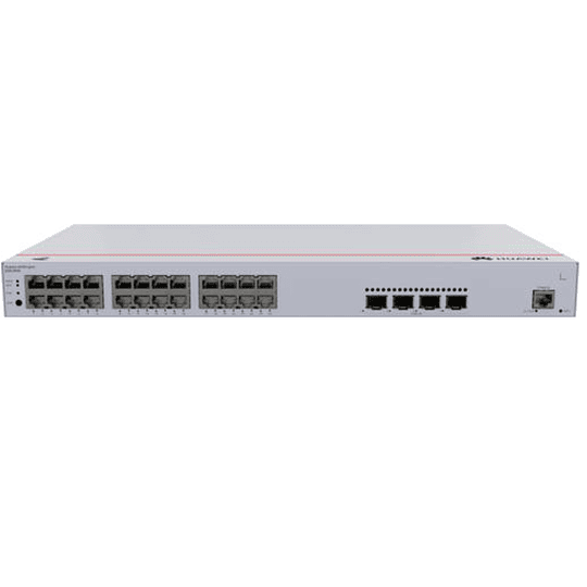 Switch 24 Puertos Huawei S220-24P4X (24*10/100/1000BASE-T ports(400W PoE+), 4*10GE SFP+ ports)