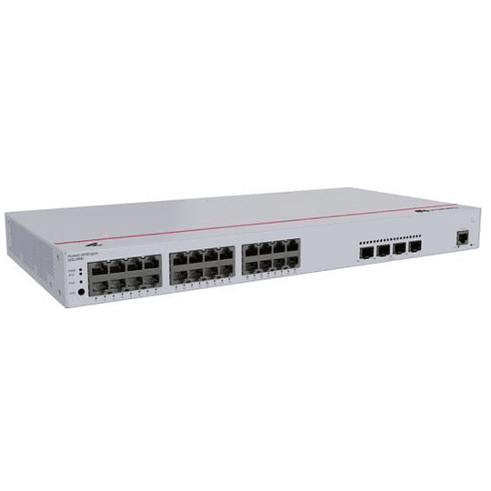 Switch 24 Puertos Huawei S220-24P4X (24*10/100/1000BASE-T ports(400W PoE+), 4*10GE SFP+ ports)