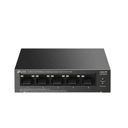 Switch de Sobremesa 10/100 Mbps de 5 Puertos con 4 Puertos PoE, TP-Link LS105LP