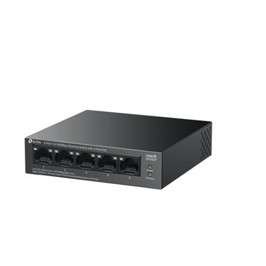 Switch de Sobremesa 10/100 Mbps de 5 Puertos con 4 Puertos PoE, TP-Link LS105LP