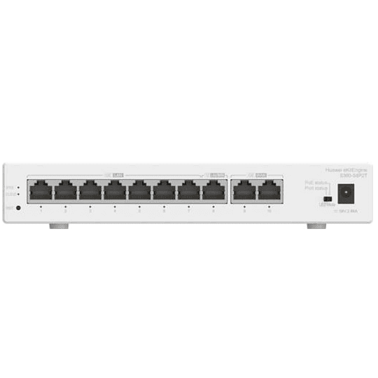 Switch 10 puertos Huawei Gateway S380-S8P2T, 2*GE WAN, 8*GE LAN(PoE+, 124W)