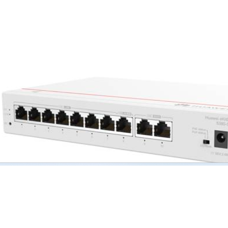 Switch 10 puertos Huawei Gateway S380-S8P2T, 2*GE WAN, 8*GE LAN(PoE+, 124W) 2
