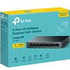 Switch de sobremesa de 9 puertos a 10/100 Mbps con 8 puertos PoE+