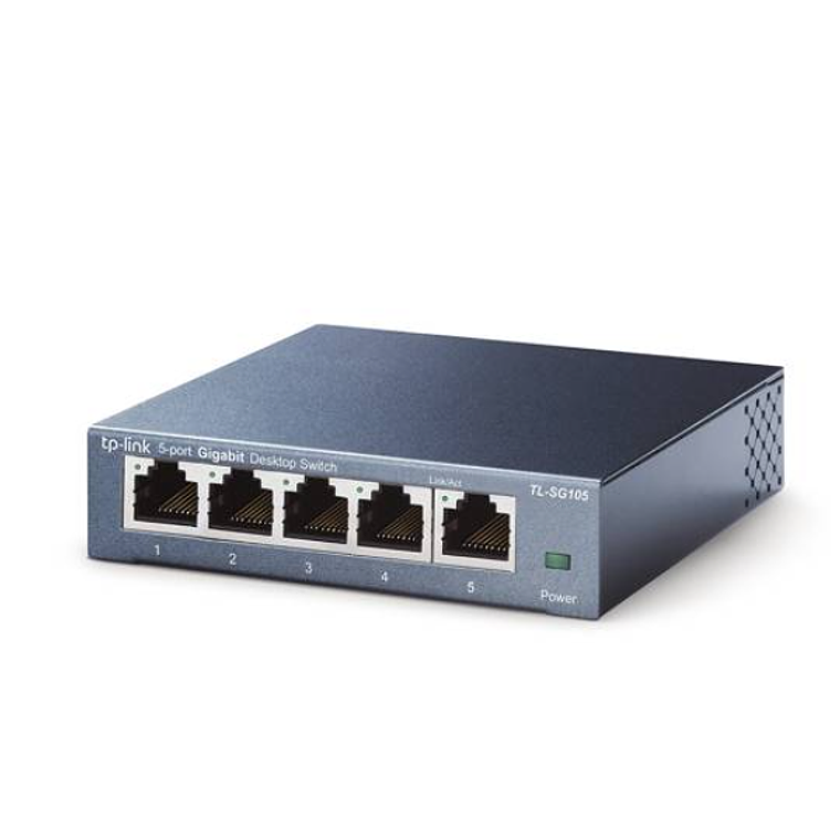TP-Link TL-SG105 5-Port Metal Gigabit Switch - Conmutador - sin gestionar - 5 x 10/100/1000 - sobremesa 2