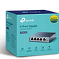 TP-Link TL-SG105 5-Port Metal Gigabit Switch - Conmutador - sin gestionar - 5 x 10/100/1000 - sobremesa - Miniatura 3
