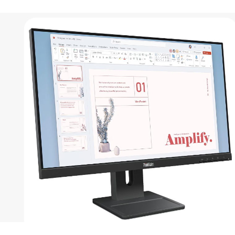 Monitor Lenovo ThinkVision E24-40 de 23.8” (IPS, Full HD, 100Hz, DP+HDMI+VGA, Vesa) 2