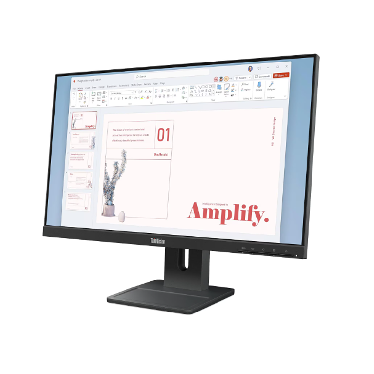 Monitor Lenovo ThinkVision E24-40 de 23.8” (IPS, Full HD, 100Hz, DP+HDMI+VGA, Vesa) 3