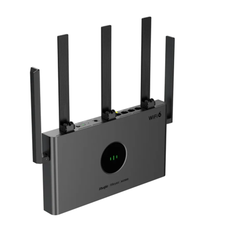 Router Gammer Reyee Wi-Fi 6 doble banda AX3000, 1 Puertos WAN 3 puertos LAN y 1 puerto WAN/LAN todos de 1Gbps 3