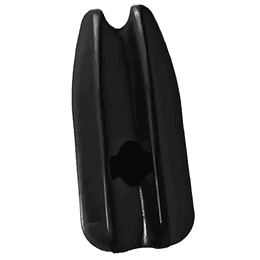 Aislador de Paso tipo Nuez Negro, 15,000V, 60kg, Polietileno Alta Densidad, 50 unidades