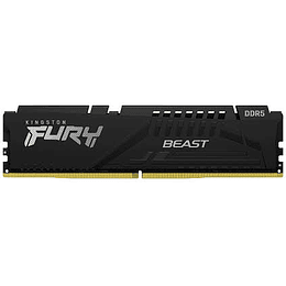 Memoria ram 32GB DDR5 6000Mhz CL36 Dimm Kingston Fury Beast Black - Unbuffered
