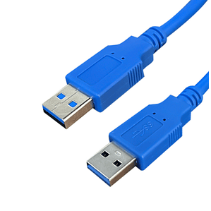 Cable USB 3.0 macho a macho USB 3.0 color azul 3 mts