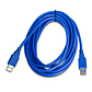 Cable USB 3.0 macho a macho USB 3.0 color azul 3 mts - Miniatura 2