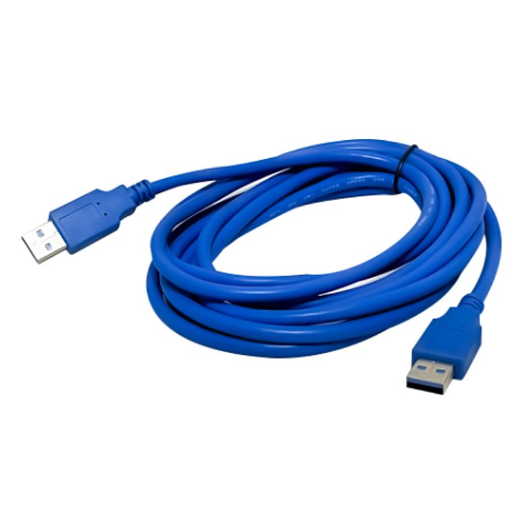 Cable USB 3.0 macho a macho USB 3.0 color azul 3 mts 3