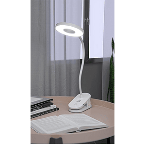 Lámpara de Escritorio LED, recargable, USB-C, control táctil, Blanco - Xtech 