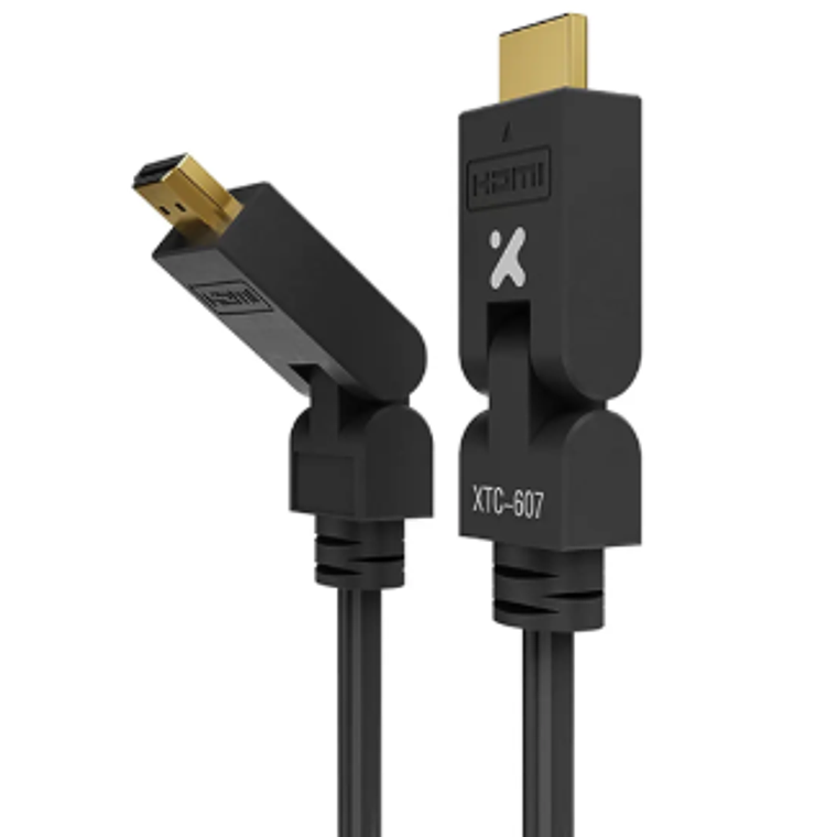 Cable HDMI 1.8m giratorio 180° - Xtech  3