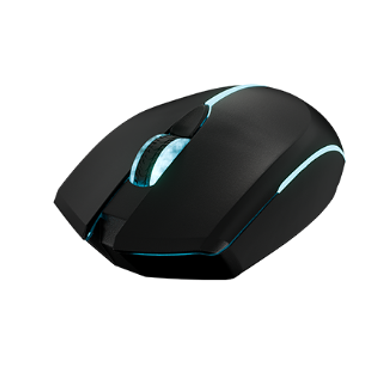Mouse óptico inalámbrico de 4 botones con luces - Xtech  1