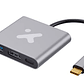Adaptador Multipuerto Xtech XTC-566, USB-C a HDMI (H), USB-C (H), USB 3.0(H), Aluminio  - Miniatura 1