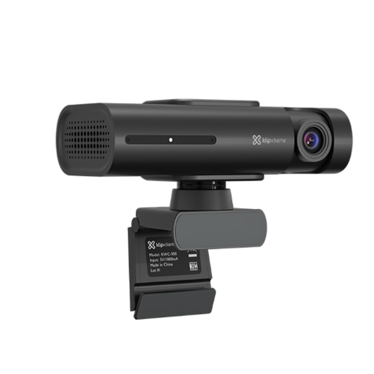 WebCam -Klip Xtreme KWC-950 (4K Ultra HD, Seguimiento IA, 2 Micrófonos, USB-C, Negro) 3