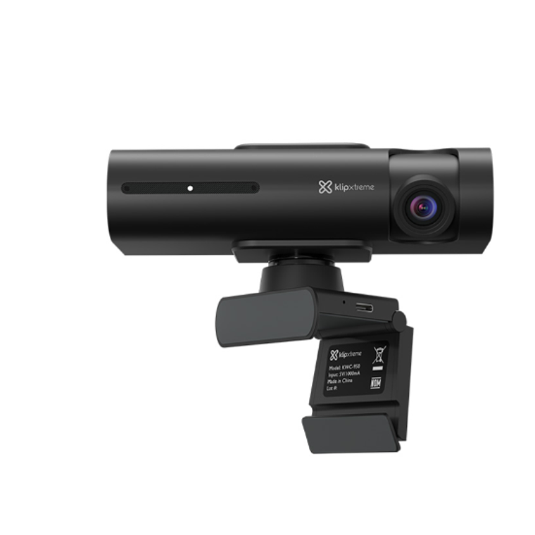 WebCam -Klip Xtreme KWC-950 (4K Ultra HD, Seguimiento IA, 2 Micrófonos, USB-C, Negro) 1