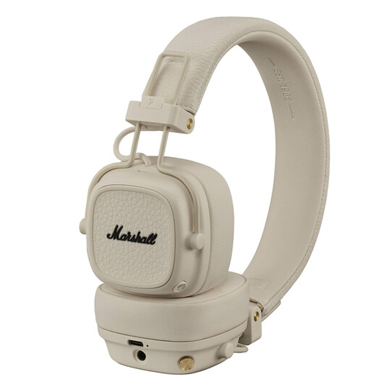 Auriculares inalámbricos Bluetooth Marshall Major V supraaurales (Crema) 1