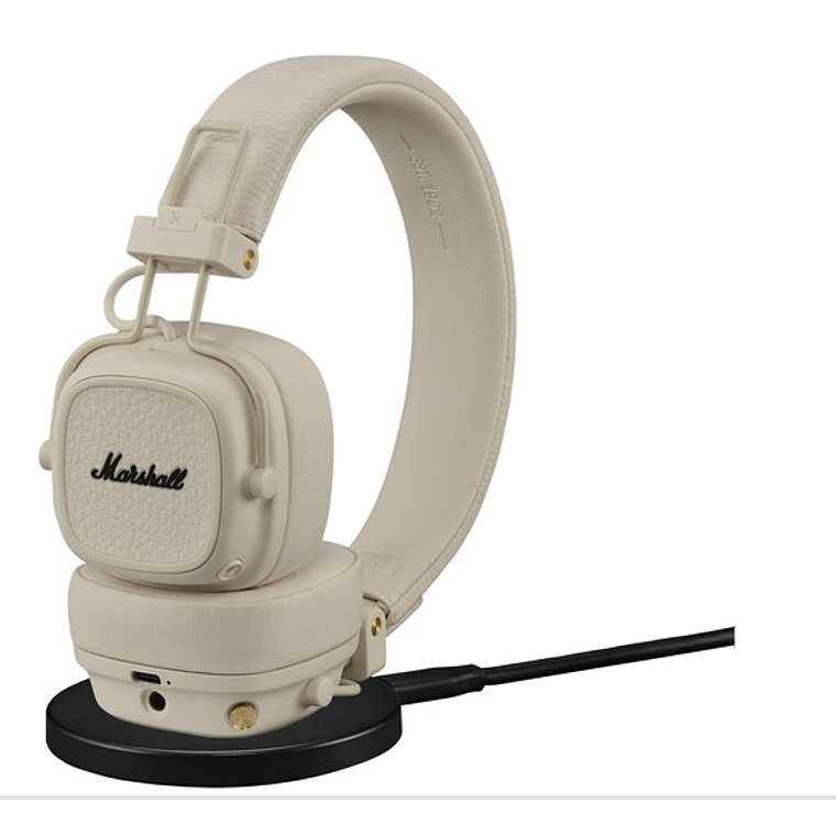 Auriculares inalámbricos Bluetooth Marshall Major V supraaurales (Crema) 2