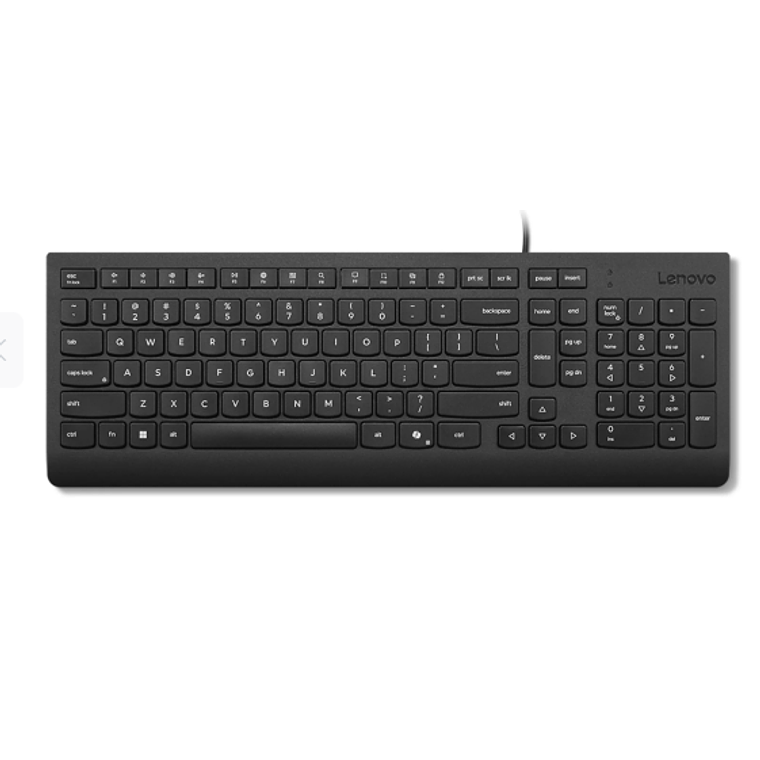 Teclado Cableado Lenovo - Ergonomic Design - Negro 1