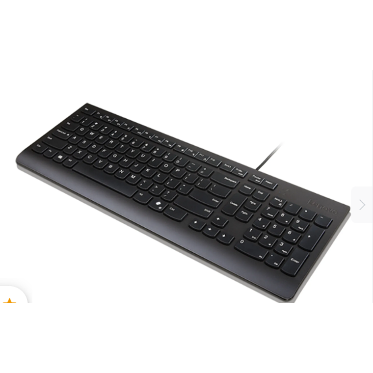 Teclado Cableado Lenovo - Ergonomic Design - Negro 2