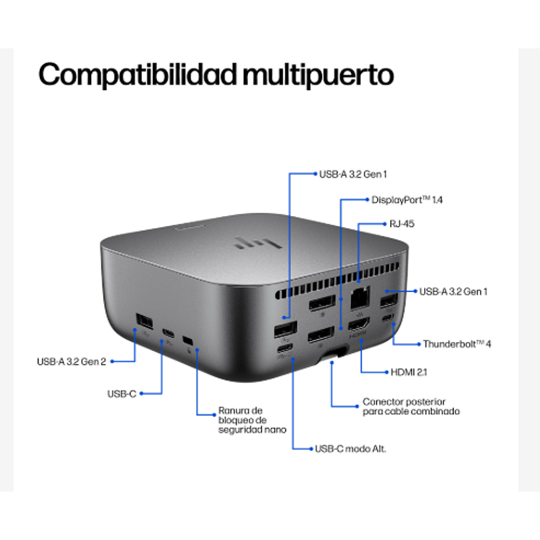 Estación de Acoplamiento HP - Thunderbolt 4 280W Ultra G6 3