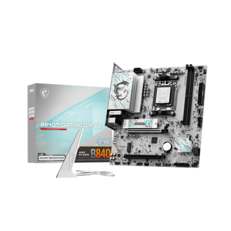 Placa Madre MSI B840M GAMING WIFI6E, Socket AM5, 2x DDR5, 2x M.2, 2.5GbE, 3x ARGB 1