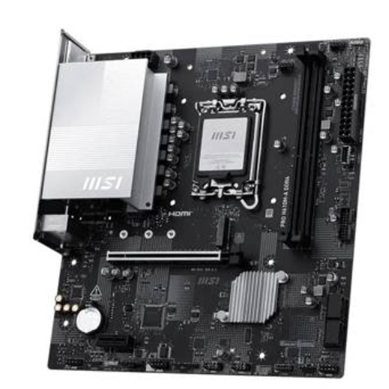 Placa Madre MSI PRO H610M-A DDR4, Socket LGA 1700, 2x DDR4, 1x M.2, 2.5GbE 3