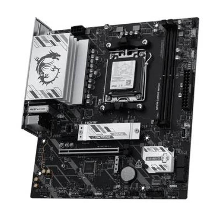 Placa Madre MSI B850M Gaming WiFi6E, Socket AM5, 2x DDR5, 2x M.2, PCie 2.5GbE, m-ATX 3