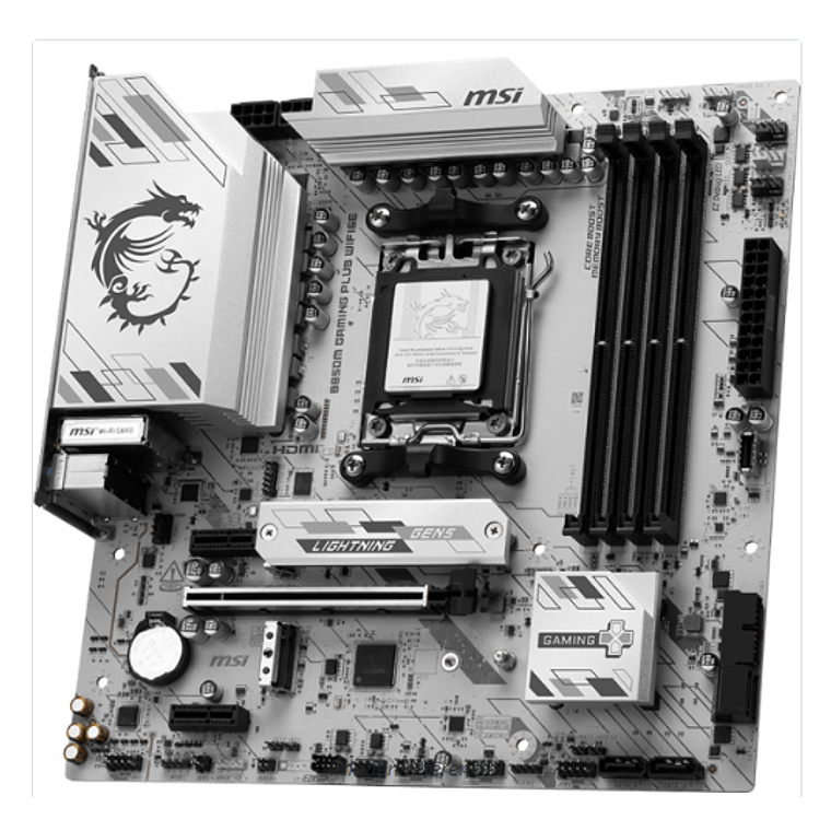 Placa Madre MSI B850M Gaming WiFi6E, Socket AM5, 2x DDR5, 2x M.2, PCie 2.5GbE, m-ATX 2